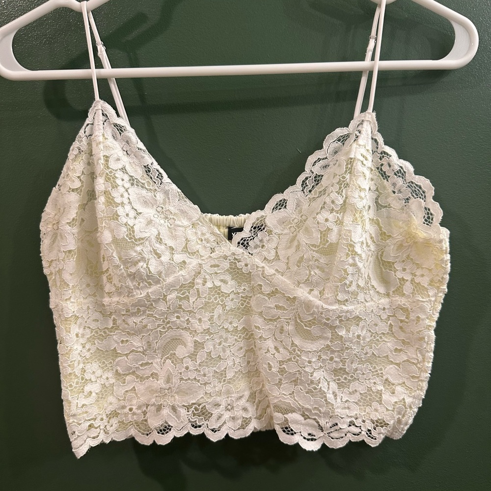Express Cream Textured Top